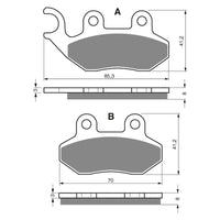 New GOLDFREN Brake Pad - S3 Sintered Sports (PBPH250) #GF174S3