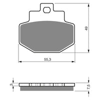 New GOLDFREN Brake Pad - S3 Sintered Sports #GF186S3