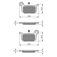 New GOLDFREN Brake Pad - K5 Off-Road Racing (PBPR320) #GF190K5