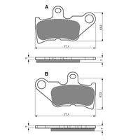 New GOLDFREN Brake Pad - S3 Sintered Sports (PBPH300) #GF224S3