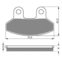 New GOLDFREN Brake Pad - S3 Sintered Sports #GF234S3
