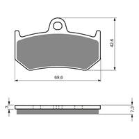 New GOLDFREN Brake Pad - S3 Sintered Sports (PBPH298) #GF235S3