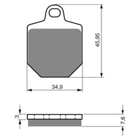 New GOLDFREN Brake Pad - S3 Sintered Sports #GF238S3