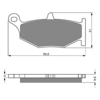 New GOLDFREN Brake Pad - S3 Sintered Sports (PBPH364) #GF241S3