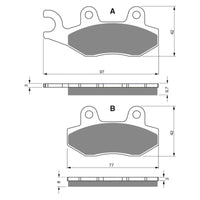 New GOLDFREN Brake Pad - S3 Sintered Sports (PBPH251) #GF247S3