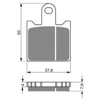 New GOLDFREN Brake Pad - S3 Sintered Sports (PBPH362) #GF249S3