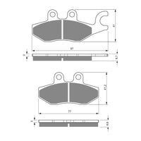 New GOLDFREN Brake Pad - S3 Sintered Sports #GF266S3