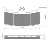 New GOLDFREN Brake Pad - S3 Sintered Sports (PBPH305) #GF270S3