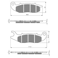 New GOLDFREN Brake Pad - K5 Off-Road Racing #GF278K5