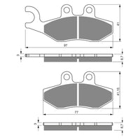 New GOLDFREN Brake Pad - S3 Sintered Sports #GF293S3