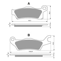 New GOLDFREN Brake Pad - K5 Off-Road Racing (PBPR451) #GF309K5