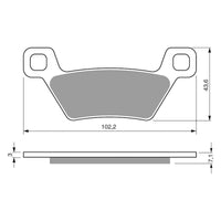 New GOLDFREN Brake Pad - K5 Off-Road Racing #GF314K5