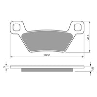 New GOLDFREN Brake Pad - K5 Off-Road Racing #GF316K5