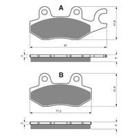 New GOLDFREN Brake Pad - S3 Sintered Sports (PBPH207) #GF332S3