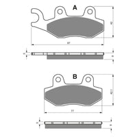 New GOLDFREN Brake Pad - S3 Sintered Sports (Pbp192) #GF334S3