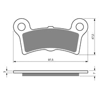New GOLDFREN Brake Pad - S3 Sintered Sports (Pbp447) #GF354S3