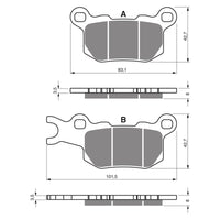 New GOLDFREN Brake Pad - K5 Off-Road Racing (PBPR510) #GF375K5