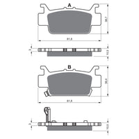 New GOLDFREN Brake Pad - K5 Off-Road Racing (PBPR525) #GF385K5