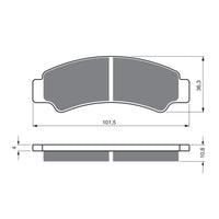 New GOLDFREN Brake Pad - K5 Off-Road Racing #GF389K5