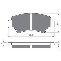 New GOLDFREN Brake Pad - K5 Off-Road Racing (PBPR583) #GF390K5