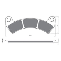 New GOLDFREN Brake Pad - K5 Off-Road Racing #GF391K5