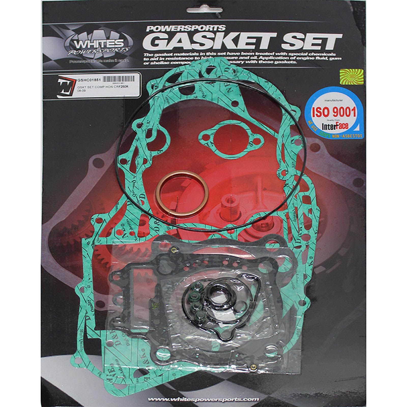 New WHITES Engine Complete Gasket Set For Honda CRF250R 2008-2009 #GSHC01851