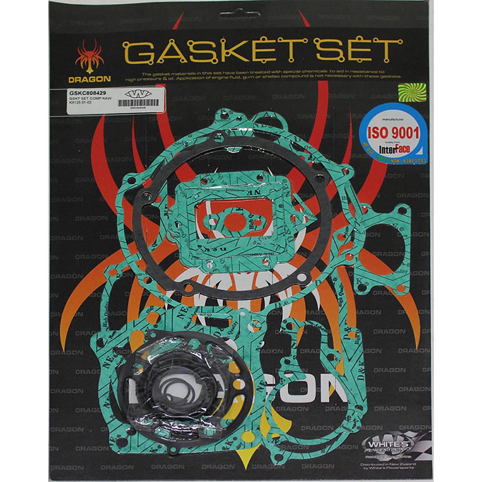 New WHITES Engine Complete Gasket Set For Kawasaki KX125 2001-2002 #GSKC808429