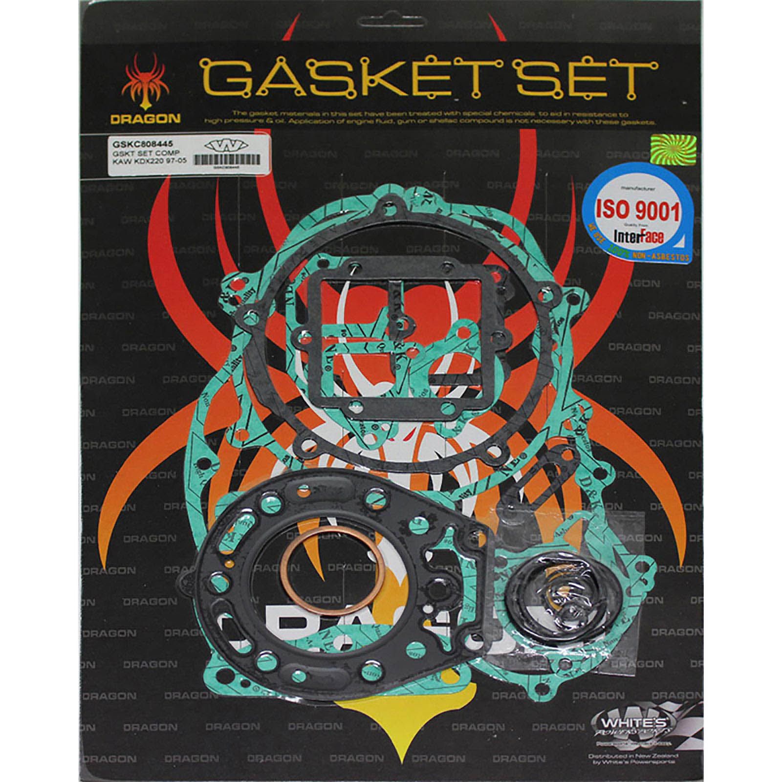 New WHITES Engine Complete Gasket Set For Kawasaki KDX220 1997-2005 #GSKC808445