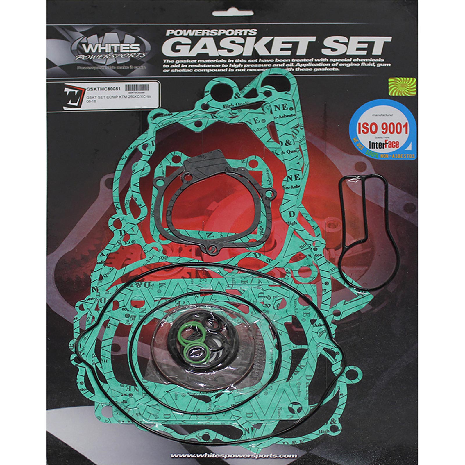New WHITES Complete Gasket Set For KTM 250XC/XC-W 2008-2016 #GSKTMC80081