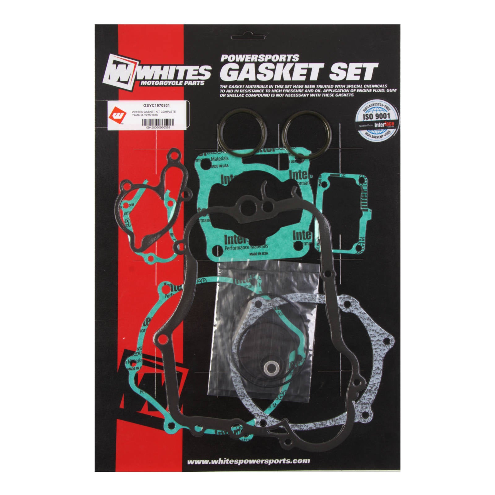 New WHITES GASKET KIT COMPLETE Yamaha YZ65 2018 #GSYC1970931