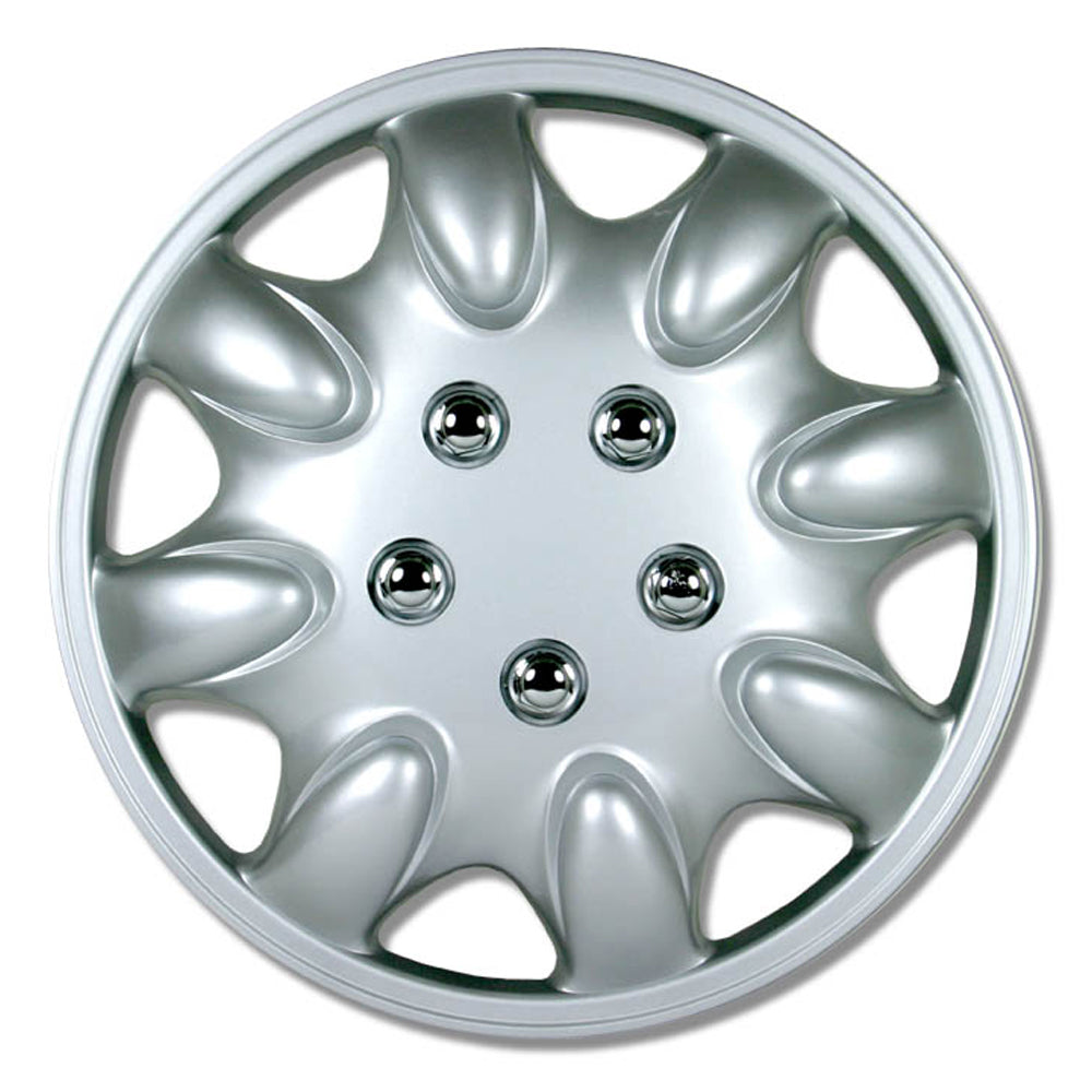 New GEAR-X Silver Range TIGER Wheel Cover 15'' Set of 4 GX859-15