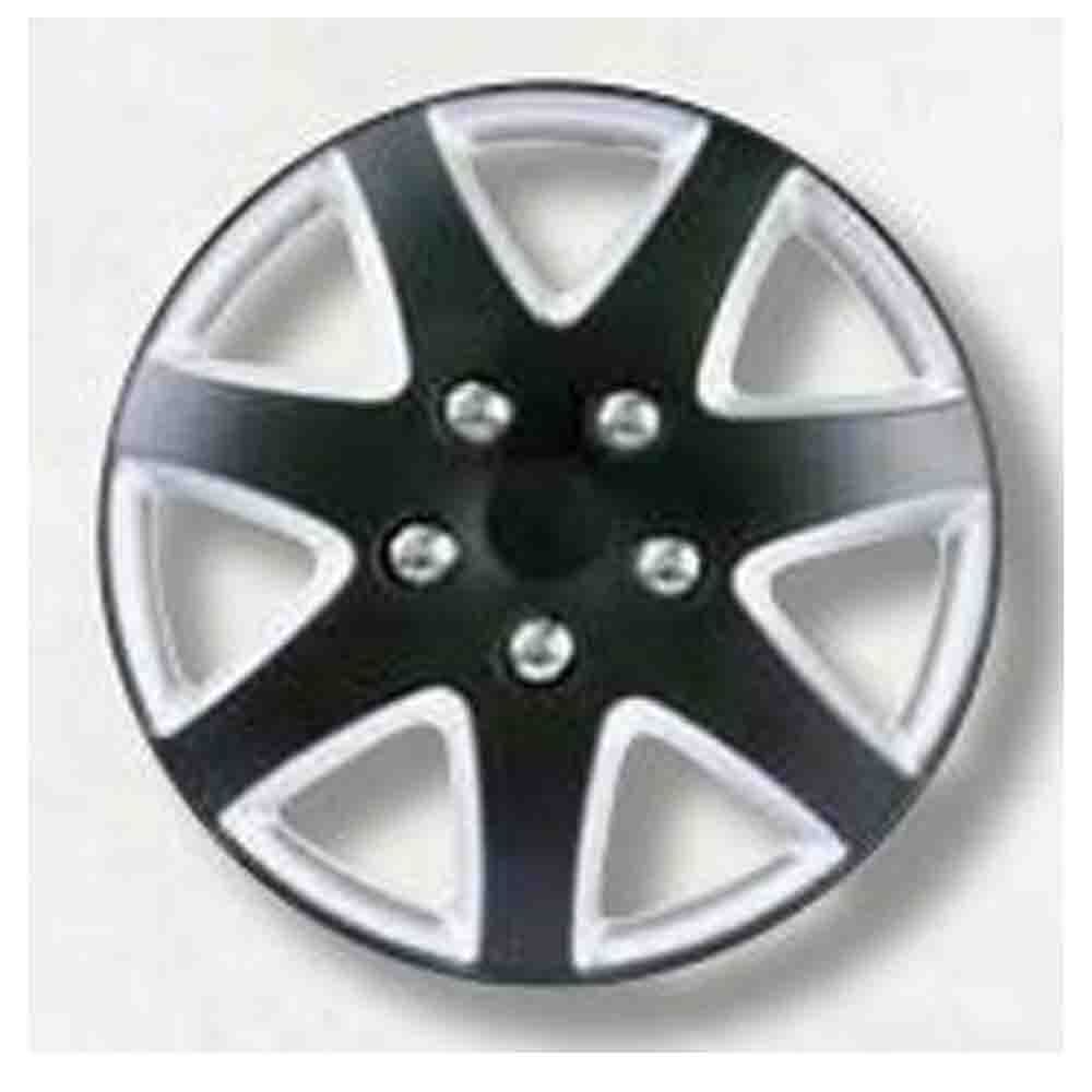 New GEAR-X Matt Black & Silver Single BOIGA Wheel Cover 16'' GXP962MBK/S-16-1