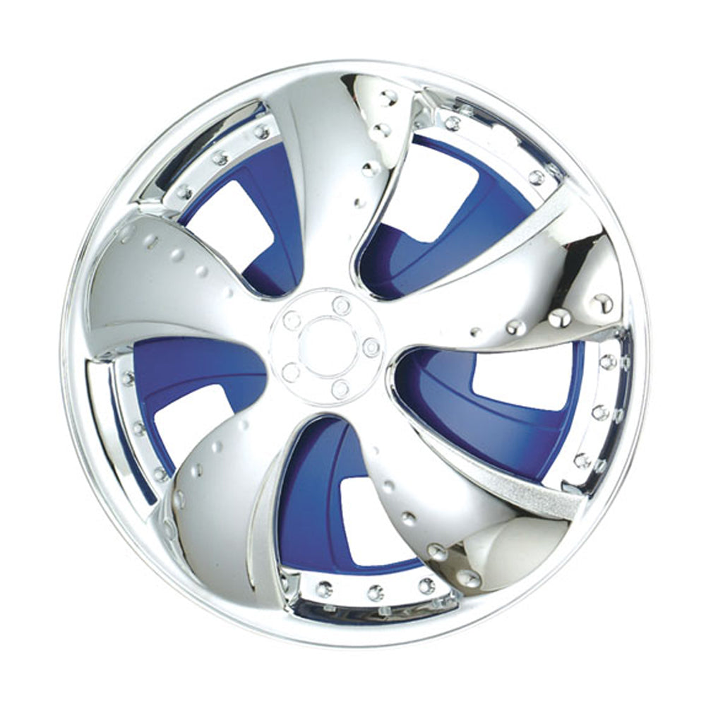 New GEAR-X Blue Spinner Single TAIPAN Wheel Cover 14'' GXS10B-14-1
