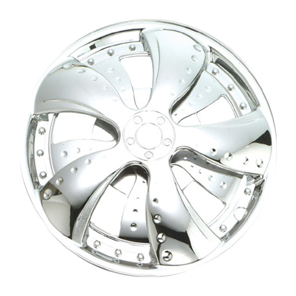New GEAR-X Chrome Spinner Single SPINNING, TAIPAN Wheel Cover 14'' GXS10C-14-1