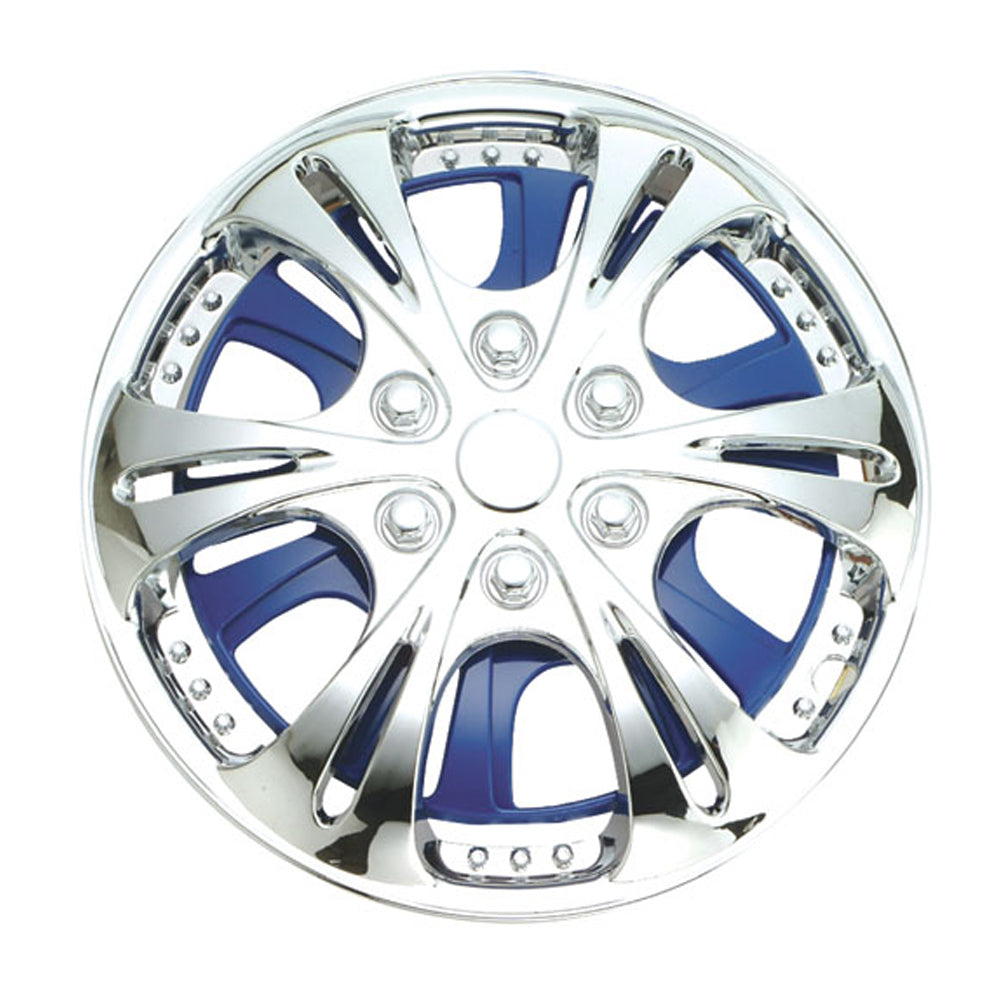 New GEAR-X Blue Spinner NATRIX Wheel Cover 15'' Set of 4 GXS14B-15
