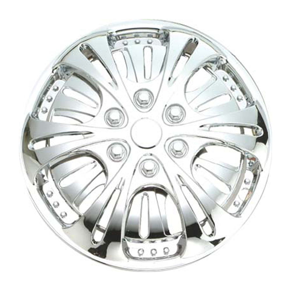New GEAR-X Chrome Spinner SPINNING, NATRIX Wheel Cover 15'' Set of 4 GXS14C-15