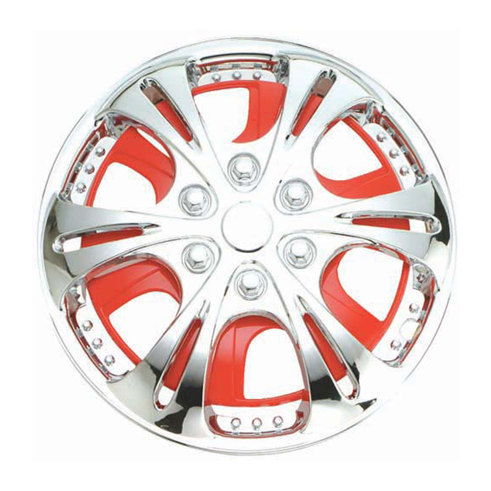 New GEAR-X Red Spinner NATRIX Wheel Cover 15'' Set of 4 GXS14R-15