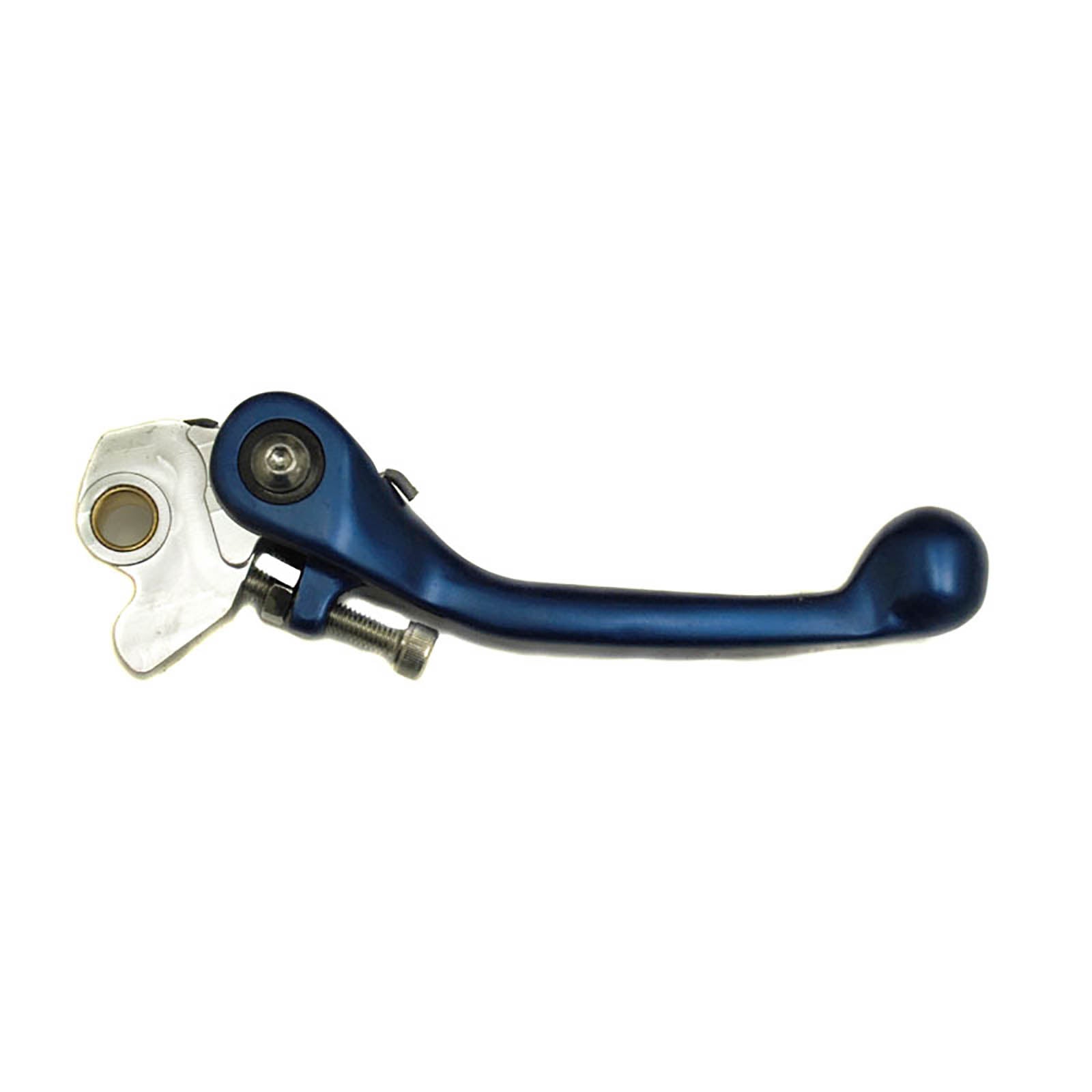 New WHITES Folding Brake Lever YZ/YZF, RM/RMZ, KX/KXF - Blue #LBF002B