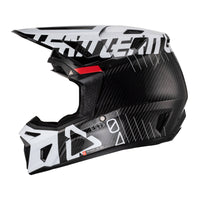 New LEATT 9.5 Helmet Kit - Carbon/ White (S) #LE1023010201