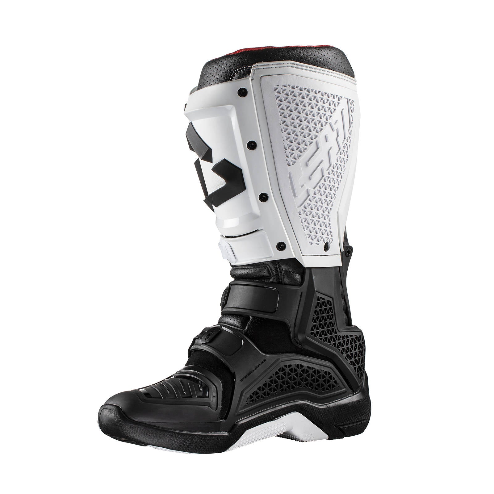New LEATT 5.5 Flexlock GPX Off Road Boot - White / Black #LE3020002121