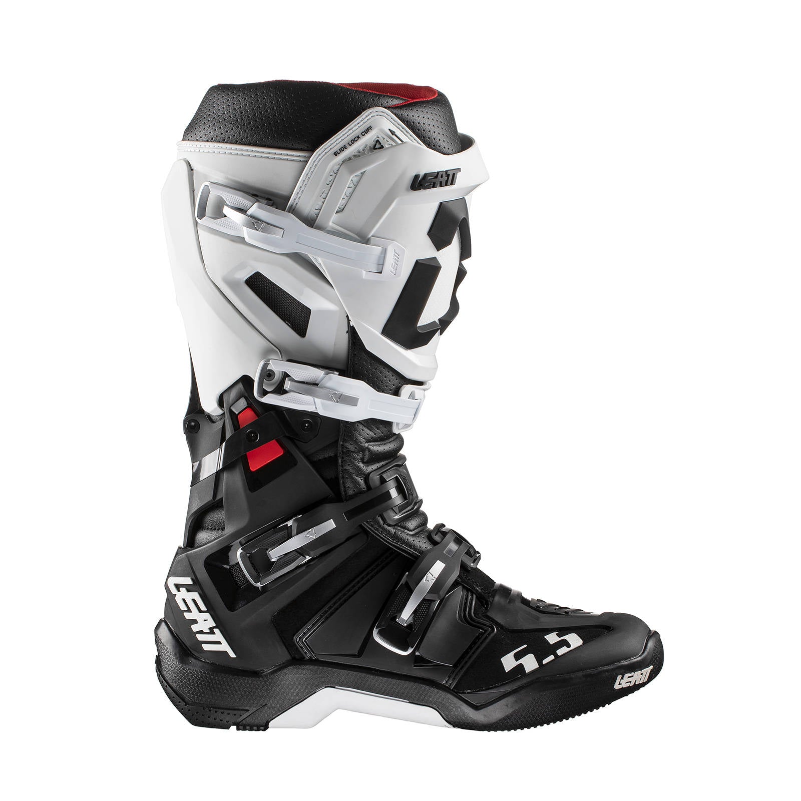New LEATT 5.5 Flexlock GPX Off Road Boot - White / Black #LE3020002122
