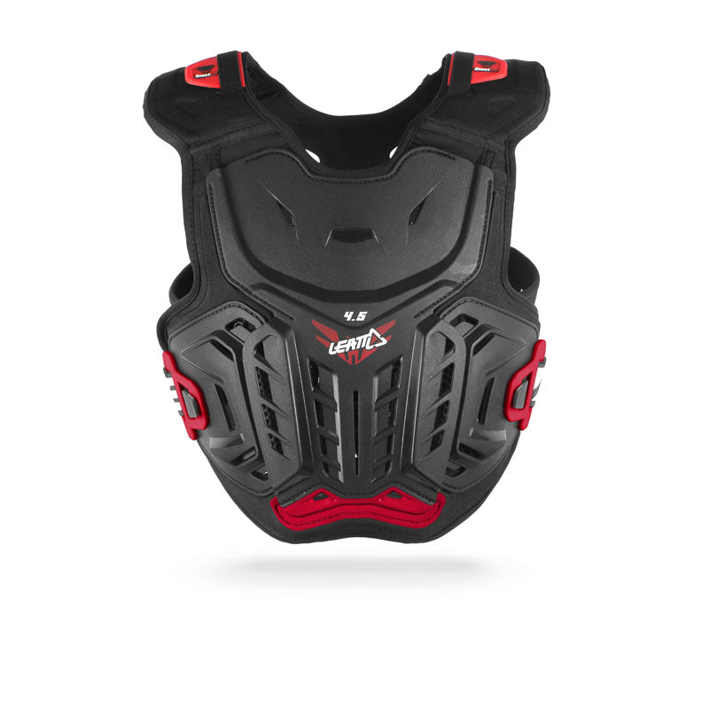 New LEATT Chest Protector 4.5 Black / Red JNR - Large/XL 147-159CM #LE5017120121