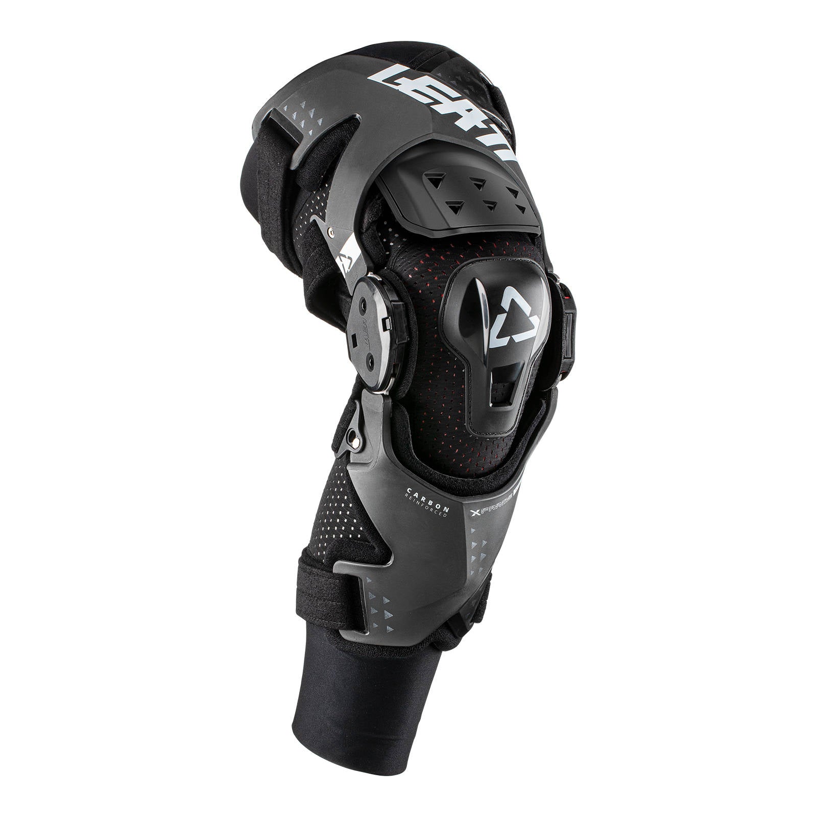 New LEATT X-Frame Hybrid Knee Brace Pair - Black Small #LE5021200100