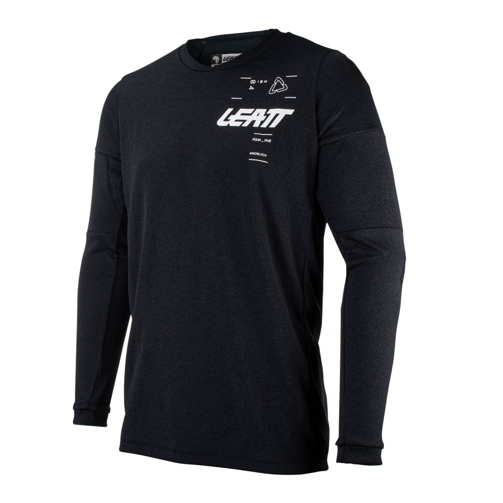 New LEATT 4.5 Windblock Off-Road Jersey v.24 - Black - 3XL #LE5023031405