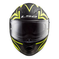 LS2 FF320 Stream EVO Jink Helmet - Matte Black / Hi-Vis (XL) #LS2FF320JINMBYXL