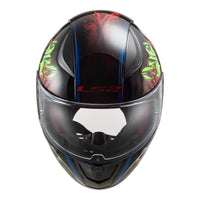 New LS2 FF353 Rapid Happy Helmet - Black / Red (XS) #LS2FF353HAPPYXS