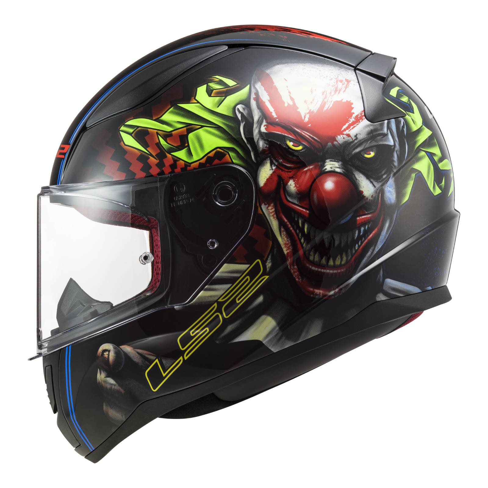 New LS2 FF353 Rapid Happy Helmet - Black / Red (XS) #LS2FF353HAPPYXS