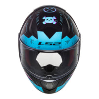 New LS2 FF353 Rapid Player Helmet - Black / Blue (2XL) #LS2FF353PLAYER2XL