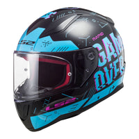 New LS2 FF353 Rapid Player Helmet - Black / Blue (3XL) #LS2FF353PLAYER3XL