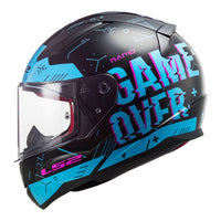 New LS2 FF353 Rapid Player Helmet - Black / Blue (L) #LS2FF353PLAYERL